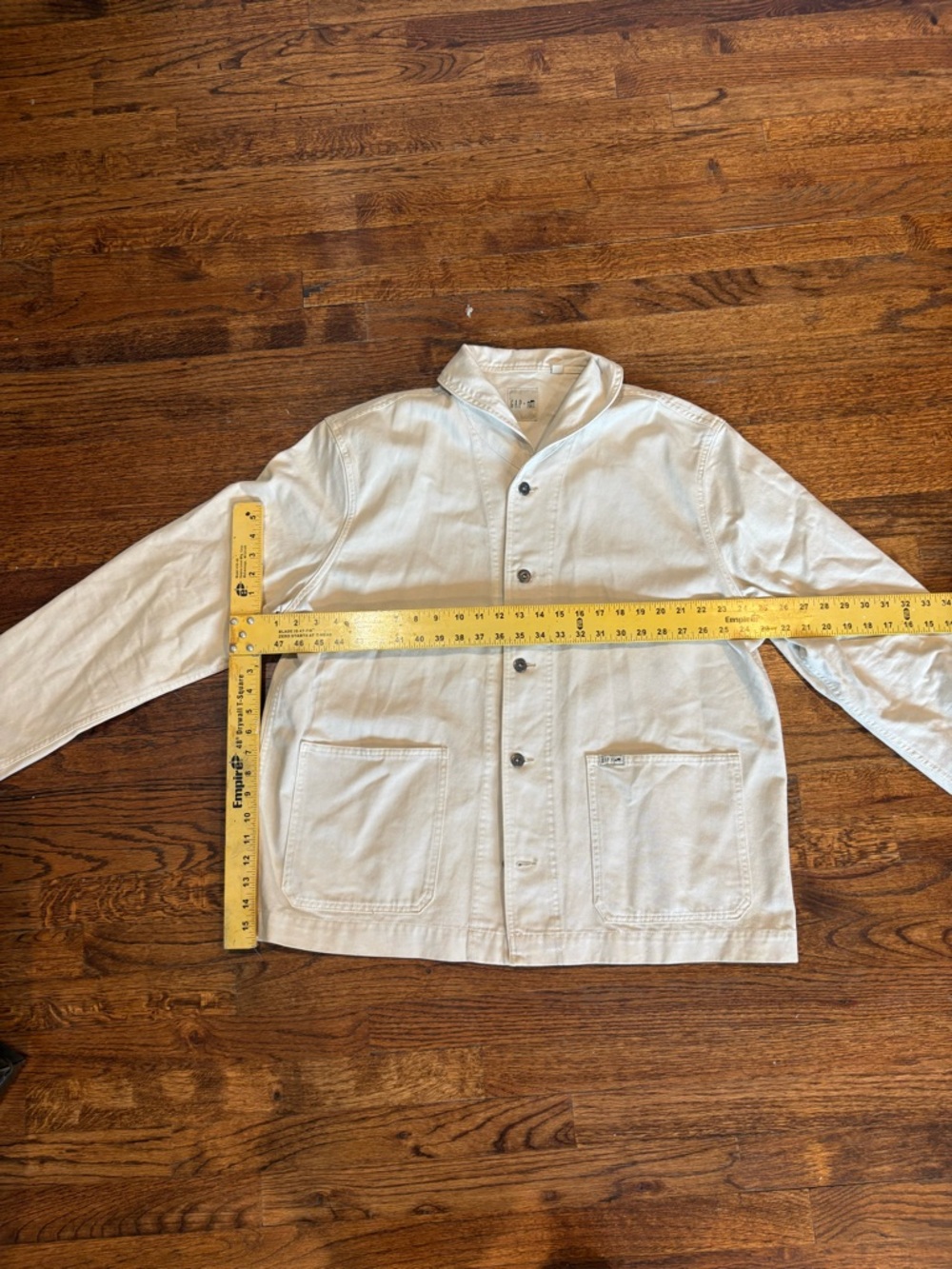 Gap BK Circus Classic Beige Cotton chore jacket cream XL - Picture 2 of 11
